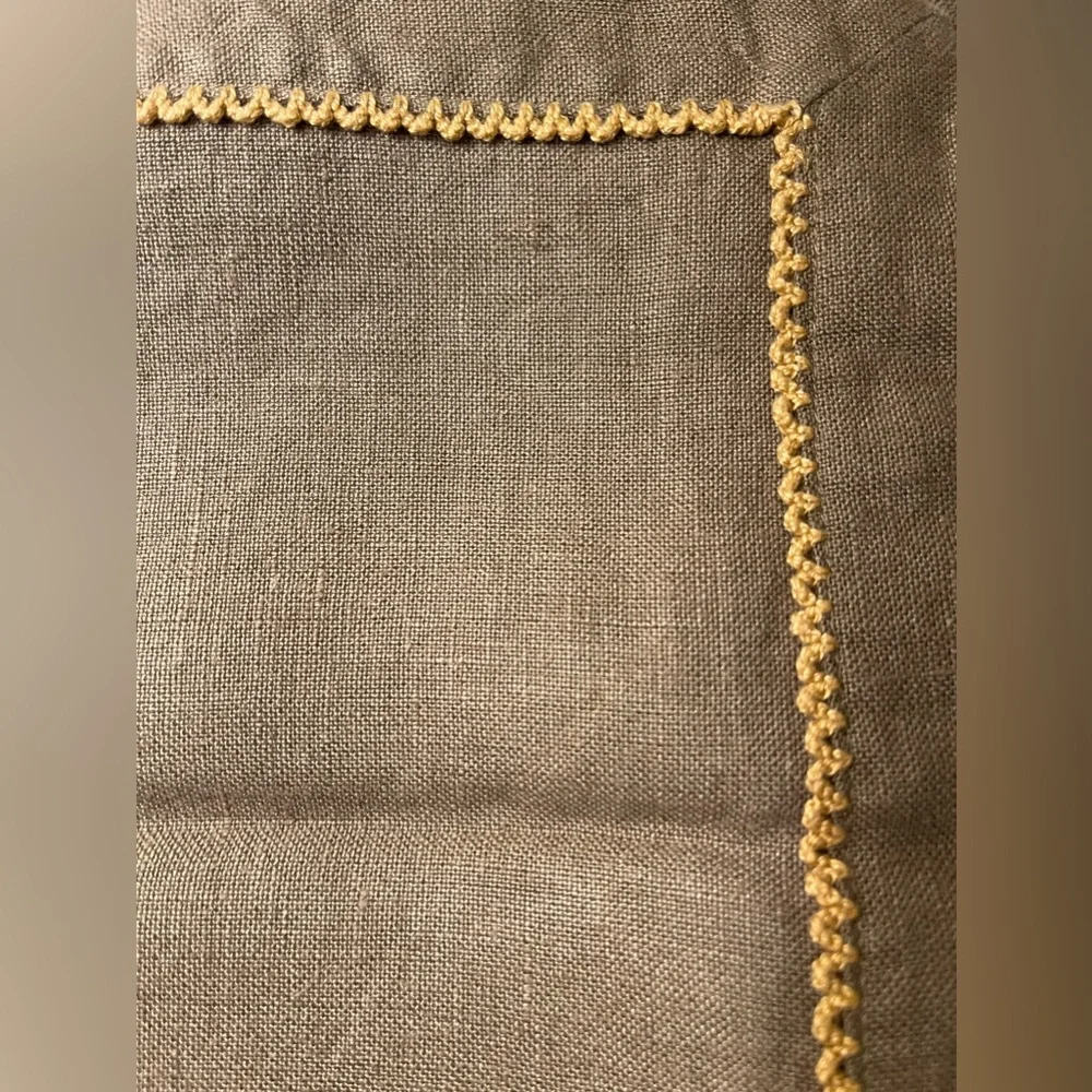 Set of 12  Linen Cocktail Napkins 21”x 21” Set of 12 Linen Placemats 19.5”x13.5” - Picture 5 of 14